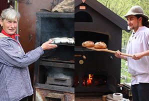 Fischstand und Brotstand